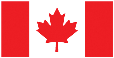 34-003618T Flag Nylon Canada 18" X 36" | Flying Colours International