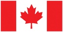 34-002412T Flag Nylon Canada 12" X 24" | Flying Colours International